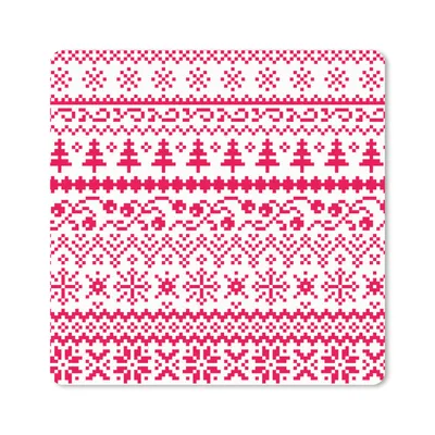 Produktbild von MuchoWow® Mauspad Mousepad Weihnachten - Muster - Baum 30x30 cm - Mousepads - Maus Mat - Pad - Mausunterlage - Gaming