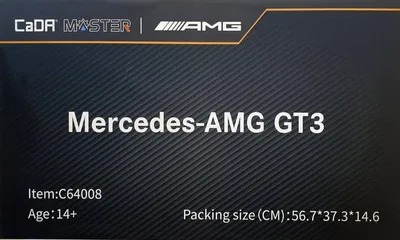 Productafbeelding van CaDA Mercedes AMG GT3, schaal 1/8 (5466 onderdelen)