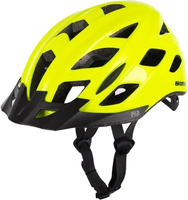 Produktbild von Oxford Metro‑V Fahrradhelm – E‑Bike-Helm mit LED-Rücklicht – Fluoreszierend – EN1078- – Größe L/XL (61 cm)