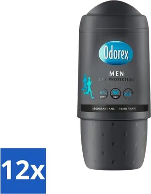Produktbild von Odorex Deodorant Roller für Männer Trockenschutz 50 ml - Vorteilspack - 12 Stücke