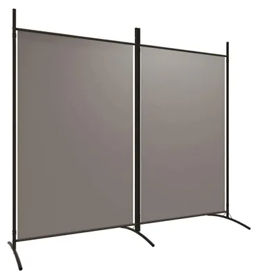 Produktbild von Raumteiler - Paravent mit 2 Paneelen - Stoff 175x180 cm - Armeegrün Sichtschutz