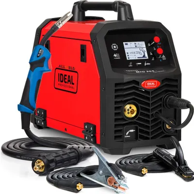 Produktbild von Ideal Tecno MIG 205 - Vollsynergisches 200A Inverter Kombi MIG MAG Schutzgasschweißgerät - Fülldraht, WIG, MMA