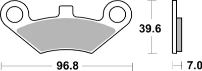 Image de Plaquettes de frein SBS 914RSI (jeu par disque) Offroad Racing Sinter