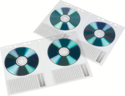 Produktbild von hama CD /DVD Hülle DIN A4 PP für 2 CD's transparent 10 Hüllen