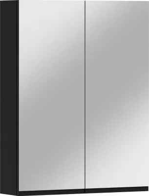 Produktbild von ADK Möbel - Hängender Badschrank - mit Spiegel Antico 60 - 78x60x17 cm - schwarz