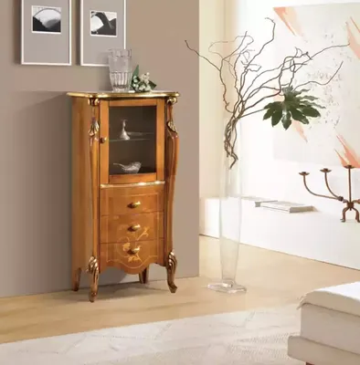 Obrázek produktu pro Vitrína Nábytek do obývacího pokoje Skříňka design dřevo styl Classicе New