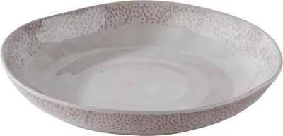 Produktbild von Tiefplatten - FOOTMARK Ø 24 cm - Höhe 4 cm - Melamin - Weiß-grau