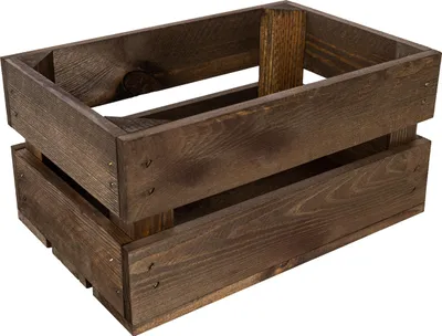 Image de Creative Deco Caisse en Bois Wengé 30 x 20 x 15 cm Caisse Rangement Bois Vintage