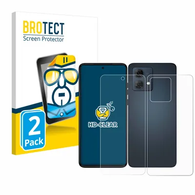 Produktbild von 2x Für Motorola Moto G84 (Display+Rückseite) Schutzfolie BROTECT Displayschutz Display Schutz Folie Klar Transparent