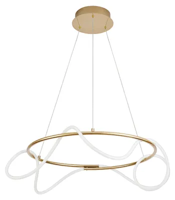 Obrázok produktu pre Nova Luce TIRIAC LED závesné svetlo zlaté 43W teplá biela 120x70cm stmievateľné 9548104