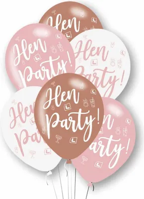 Produktbild von 6 Rosa Junggesellinnenabschied Ballons 27,5cm