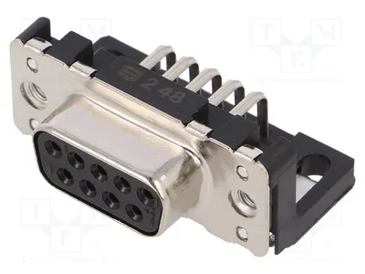 Produktbild von 1x D-Sub THT mit 90°-Winkel weiblich Buchse PIN: 9   09661526612 D-Sub-Stecker und -B
