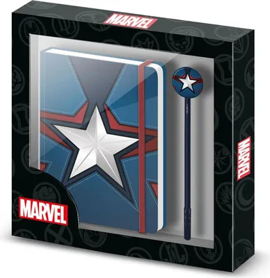 Produktbild von Marvel Tagebuch Geschenkbox Captain America