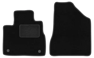 Produktbild von Velours-Fußmatten Vorne für Nissan Murano Z51 2008-2015 (SUV) – 2-tlg, Schwarz, passgenau – Wielganizator LUX