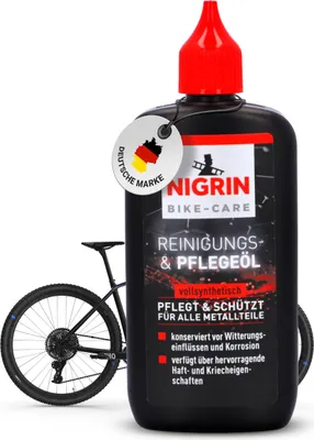 Produktbild von NIGRIN BIKE-CARE E-Bike und Fahrrad Metallteile-Reinigungs- & Pflege-Öl - 100ml