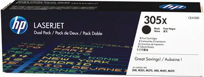 Produktbild von HP Toner CF 410 XD Doppelpack schwarz No. 410 X