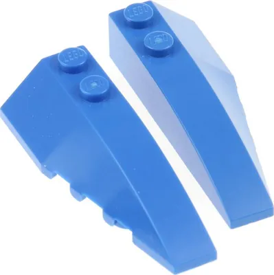 Produktbild von 2x Lego Keil Stein 6x2x1 blau rechts links 6336562 41747 6336561 41748