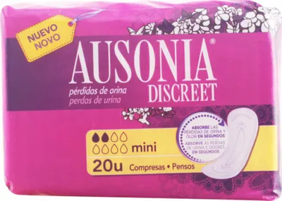 Zdjęcie produktu dla Podpaski higieniczne Ausonia Discreet Mini z 20 sztukami