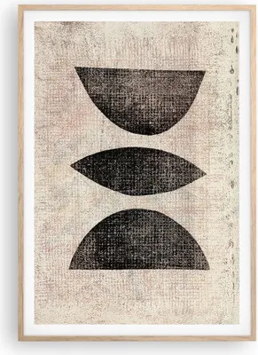 Produktbild von Gerahmtes Poster - Rahmen in heller Eiche - Form Figuren Geometrisch - 70x100 cm - Wand Bild - Wanddeko - Wandbilder - Kunstposter - Wandposter - Bilderrahmen - Bilder - Kunstdruck - P2NPA70x100-5099