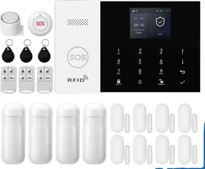 Produktbild von Intelligentes Alarmsystem, Mobile Steuerung, Bewegungserkennungssensoren, E, EU-Stecker