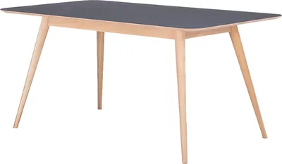 Produktbild von home24 Esstisch - Eiche Teilmassiv / Linoleum