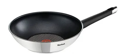 Obrázok produktu pre Tefal Emotion E3001904, Kolo, Wok/panvica na vysmážanie, Nerezová oceľ, Titán, Nerezová oceľ, 3,6 L
