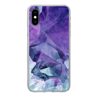 Produktbild von MuchoWow® Handyhülle Schutzhülle Hülle für iPhone X Mineralien - Naturstein - Kristalle Silikon Softcase Handy Hülle - Handyhülle