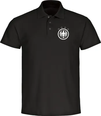 Produktbild von multifanshop Poloshirt - Deutschland - Adler Retro, schwarz, Größe XXL
