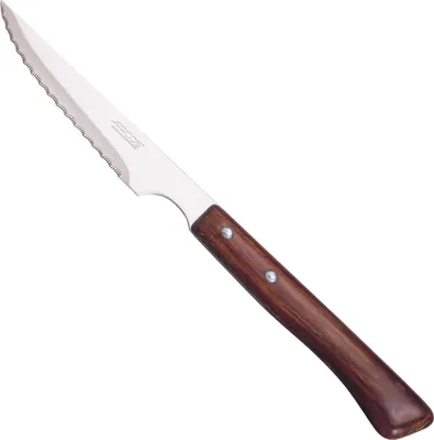 Produktbild von Steakmesser mit gezahnter Klinge 11 cm - Dunkles Holz - Arcos