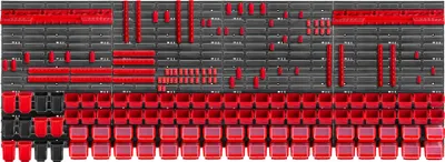 Obrázok produktu pre Veľká nástenná polica na náradie KADAX, 232x78cm Úložný systém z robustného plastu