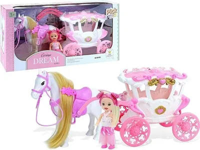 Produktbild von Pferdekutsche mit Puppe (8 cm) – ADAR