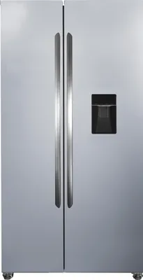 Produktbild von PKM SBS450 NFDWDEIX, Side by Side Kühl-Gefrierkombination, 439 L, 2-türig mit Display im Wasserspender. 151 Liter Gefrierfach, NoFrost, Nur 40 dB