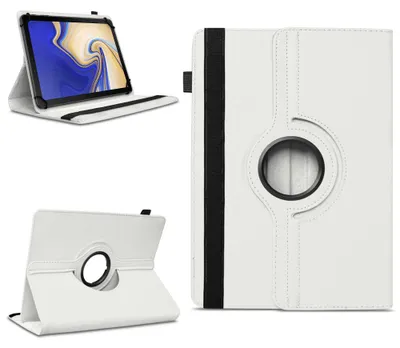 Produktbild von Tablet Hülle Samsung Galaxy Tab S4 10.5 Tasche Schutzhülle Case Cover DrehbarFarben:Weiss