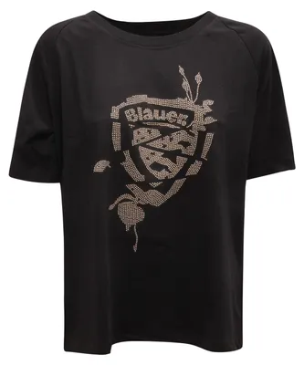 Productafbeelding van Q8571 Dames T-shirt, blauw, merk Havey, kleur zwart