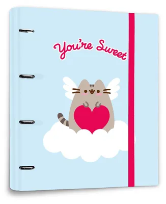 Zdjęcie produktu dla Pusheen Segregator Organizer na Dokumenty Ringowy z Gumką na Rysunki