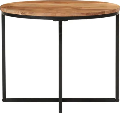 Productafbeelding van vidaXL Salontafel, 55x55x45 cm, massief acaciahout en ijzer