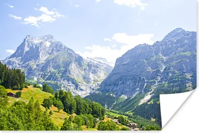 Produktbild von MuchoWow® Poster Panorama der Junfrau bei Eiger in der Schweiz 90x60 cm - Schlafzimmer
