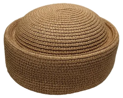 Produktbild von Stewardessenhut, leichter, atmungsaktiver Strohhut mit UV-Schutz, ideal für Strand und Sommer.