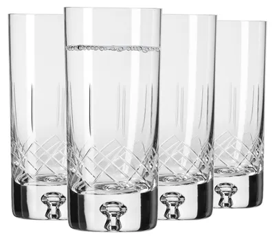 Productafbeelding van Krosno – Water-, sap- en longdrinkglazen, 300 ml – set van 4 – Saga collectie – K