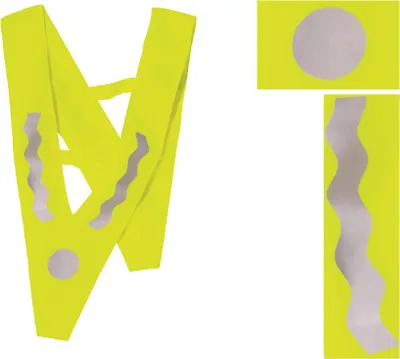 Produktbild von Detský bezpečnostný trojuholník CALLA VICTORY, farba:žltá / strieborná