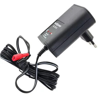 Produktbild von Multi Power Blei Steckerladegerät DL12-1 A 13,8V/1A, mit 6,3mm Faston-Anschluss für 1Ah bis zu 24Ah Blei-Akku