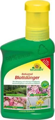 Produktbild von Neudorff Balsamol Blattdünger - Zur Düngung und sofortigen Kräftigung von geschwächten Koniferen, Rosen, Tomaten und anderen Pflanzen 250 ml