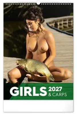 Obrázok produktu pre Nástenný kalendár "Dievčatá a kapry" na rok 2027, formát 33 x 46 cm