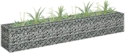 Produktbild von "2026 Promotion" Gabionen-Hochbeet - Pflanzkasten - Verzinkter Stahl 180×30×30 cm - Beete CC1024
