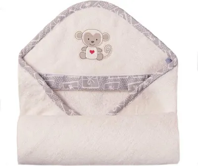 Obrázek produktu pro BabyMatex Dětská osuška 100x100 Bamboo 01 bílá s kapucí