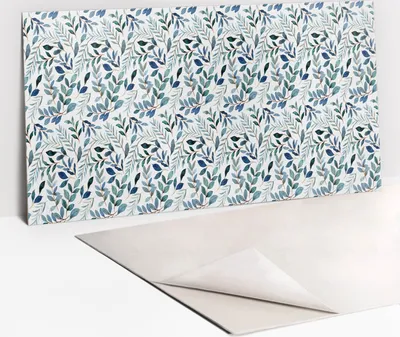 Obrázek produktu pro Ochranný Panel PVC - Samolepicí Vinylové Dlaždice na Stěnu - 100 x 50 - Větvičky a listy