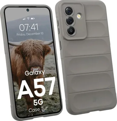 Produktbild von Robuste Handyhülle für Galaxy A57 5G, Bizon Case Tur, Hellgrau