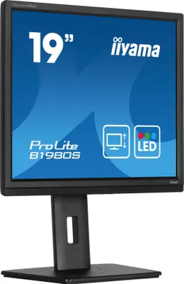 Produktbild von iiyama ProLite B1980S-B1 Computerbildschirm 48,3 cm (19") 1280 x 1024 Pixel VGA LED Schwarz