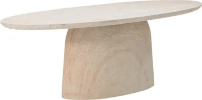Productafbeelding van Eettafel Myrna Ovaal Travertin 240cm - Giga Meubel