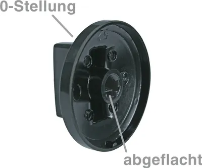 Produktbild von easyPART passend für 10026918 EUROPART NEU Universal Knebelset 9-teilig Drehknopf Knebel schwarz für Backofen Herd Ofen